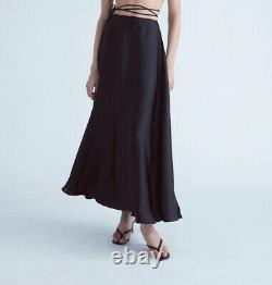 Orseund Iris Ballerina Maxi Wrap Skirt Black Womens Large L NWT $445