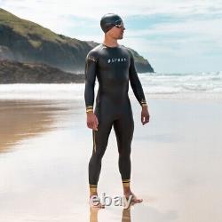 Osprey Mens 3mm Full Body Length Tri-Suit Wetsuit for Swimming-Black/Gold