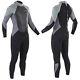 Osprey Zero Men's 5mm Winter Wetsuit Full Length Neoprene Grey Wet Suit 5 4 Mm