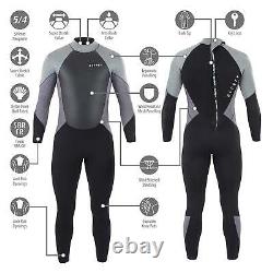Osprey Zero Men's 5mm Winter Wetsuit Full Length Neoprene Grey Wet Suit 5 4 mm