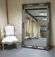 Paris Ornate Extra-large French Full Length Wall Leaner Mirror Silver 45' X 69'