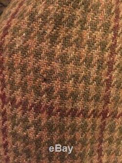 POLO Mens Vintage Tweed Long Overcoat Size Approx. L