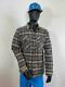 Patagonia Fjord Insulated Flannel Shirt Jacket Men's Migration Plaid Gray S/l
