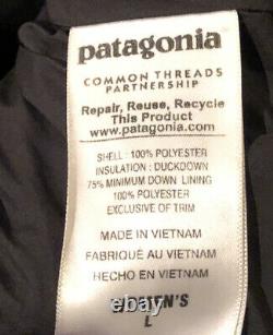 Patagonia Womens Black DuckDown Full Length Size Large Puffer Coat