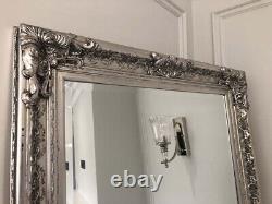 Pembridge Large Antique Silver Full Length Leaner Wall Floor Mirror 190cm x 81cm