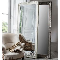 Pembridge Large Antique Silver Full Length Leaner Wall Floor Mirror 75 x 32