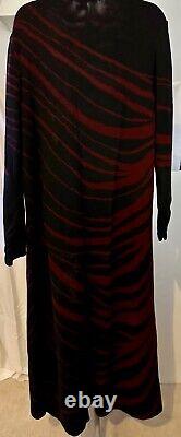 Peruvian Connection Full length Duster open front Pima Cotton Sz Large