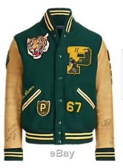 Polo Ralph Lauren Stadium P-Wing Varsity Bomber RRL NY Tigers Letterman Jacket