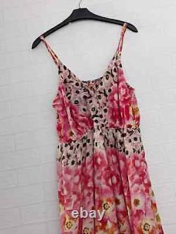 Pretty Multicoloured Maxi Dress Size Large Holiday Summer