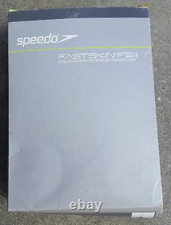 RARE Speedo FS2 BackStroke BodySkin Full Leg Length! Blue LL-Brand New in Box