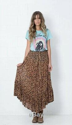 RARE Spell & The Gypsy Saphari Kerchief Maxi Skirt Vintage 2013 Sz L LargeVEUC