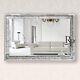 Rp Crushed Diamond Mirror Wall Mounted 100 X 70cm Large Full Length Mirror Silv