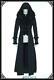 Rq-bl Rqbl Womens Long Hooded Coat Jacket Black Gothic Steampunk Halloween! Nwt