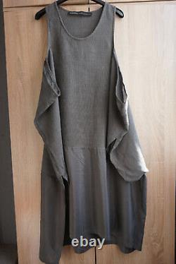 RUNDHOLZ black label linen & silk lagenlook dress size L