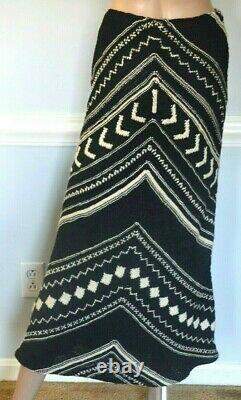 Ralph Lauren Collection Purple Label Embroidered Long Runway Skirt 10 12 / Large