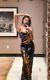 Rat & Boa Fabienne Dress Psychadelic Silk Cowl Maxi Dress Size Xs S M L Rrp£215