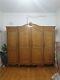 Real Quality Large Vintage French Louis Xiv Solid Oak 4-door Armoir / Wardrobe