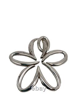 Retired James Avery LARGE Flower Pendant About 1.75 Full Length NEAT Piece