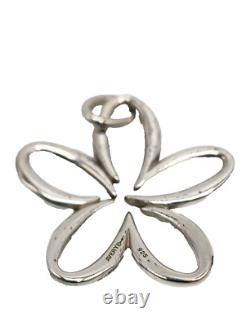 Retired James Avery LARGE Flower Pendant About 1.75 Full Length NEAT Piece