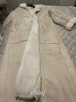 SHEARLING LADYS FULL LENGTH Shearling Coat, size Large/WePAID OVER $2300 FOR IT