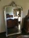 Silver Large Tall Ornate French Full Length Leaner Dressing Dress Wall Mirror