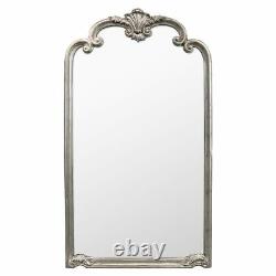 Silver X Large Palazzo Ornate Full Length Wall Leaner Floor Mirror 184x140cm