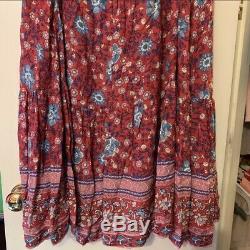 Spell and the gypsy collective Folktown Skirt In Wine- Size Large
