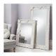 Stretton Large White Boudoir Shabby Chic Full Length Leaner Floor Mirror 70x35