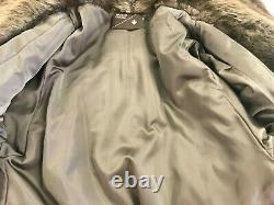 Stunning Full Length Canadian Brown Beaver Fur Coat Made Canada NICE CONDITION