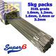 Super 6 316l 5kg Large Pack Stainless Steel Tig Filler Rod 1m Full Length Wire