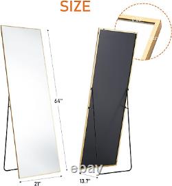 Sweetcrispy 64X21 Full Length Mirror, Full Body Floor Mirror for Bedroom Large