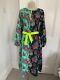Tibi Stunning Cotton Belted Maxi Dress Paisley Type Print. Size L