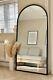 The Arcus New Extra Large Black Framed Arched Mirror 71 X 35 180 X 90cm