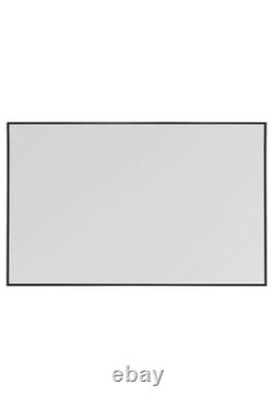 The Artus New Extra Large Black Aluminium Mirror 68 X 43 174 x 110cm