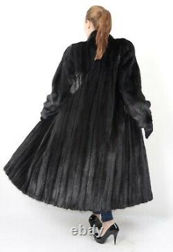Us2012 Beautiful Female Mink Fur Coat Jacket Full Length Size L Nerzmantel
