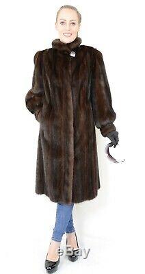Us2097 Beautiful Female Mink Fur Coat Full Length Size L Nerzmantel Pelliccia