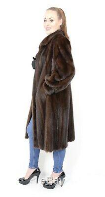 Us2097 Beautiful Female Mink Fur Coat Full Length Size L Nerzmantel Pelliccia