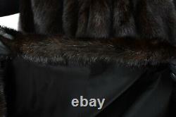 Us2274 Beautiful Saga Mink Fur Coat Female Skins Size L Nerzmantel Pelliccia
