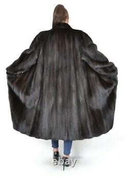 Us2722 Beautiful Saga Mink Fur Coat Full Length Lightweight Size L Nerzmantel