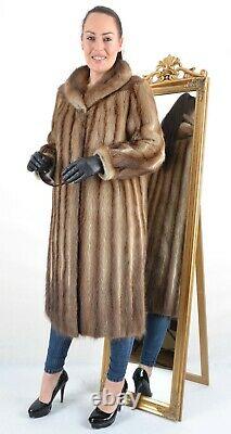 Us3037 Trendy Women Muskrat Fur Coat Musquash Jacket Size L Class Of Mink