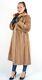 Us3340 Amazing Mink Fur Coat Light Brown Full Length Size L Nerzmantel Visone