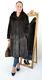 Us3381 Beautiful Real Farmer Mink Fur Coat Full Length Size L Nerzmantel