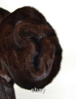 Us3567 Real Blackglama Mink Fur Coat Full Length Farmer Mink L Nerzmantel