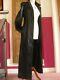 Vali Black Full Length Leather Trench Coat 14 12 Steampunk Goth Duster Long Soft
