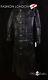 Van Helsing Men's Full-length Leather Coat Black Long Leather Duster Coat Jacket
