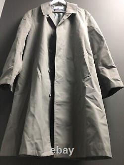 VTG UR Retro Rokit Full Length Grey Unisex Raincoat Trench MAC Loose Coat L