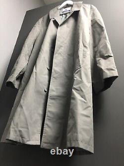 VTG UR Retro Rokit Full Length Grey Unisex Raincoat Trench MAC Loose Coat L