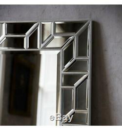 Verbier Large Modern Silver Full Length Leaner Floor Wall Mirror 158cm x 80cm