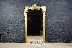 Very Large French Full Length Antique Mirror 1.8m Tall Ornate Country House