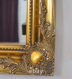 Very Large Full Length Gold Wall Standing Mirror Antique 5Ft6 X 3Ft6